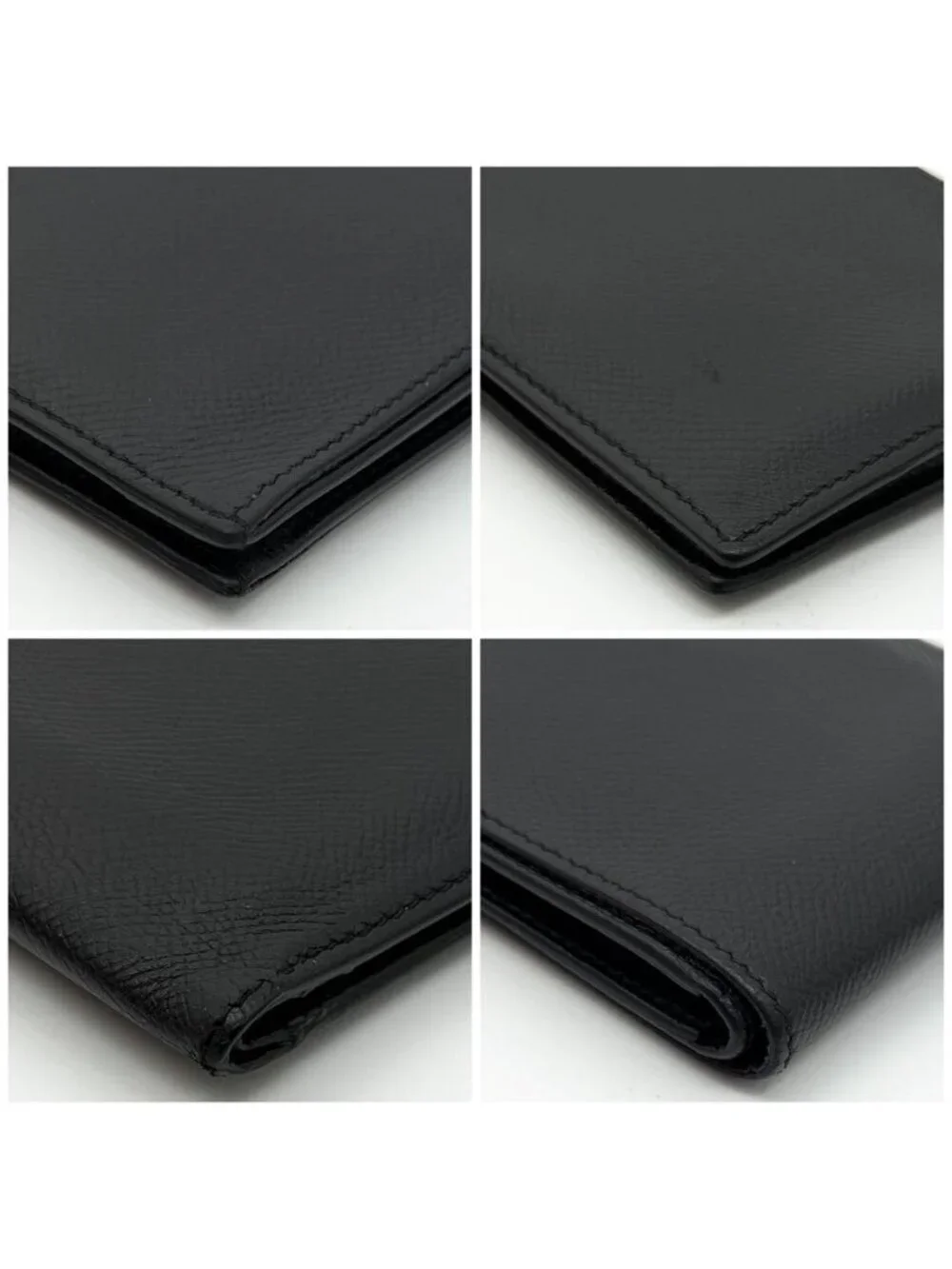 Hermes Citizen Twill Compact Billfold Veau Epsom Silk'in Wallet
